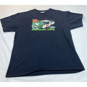 Dale Earnhardt Jr Shirt XL Chase 88 Double Sided Amp Energy NASCAR Black T Shirt